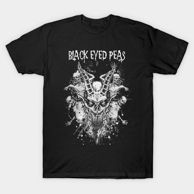 Dragon Skull Play Black Eyed T-Shirt by Teropong Kota